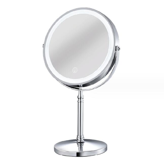 8" LED Vanity Mirror with Lights — 10X Magnification