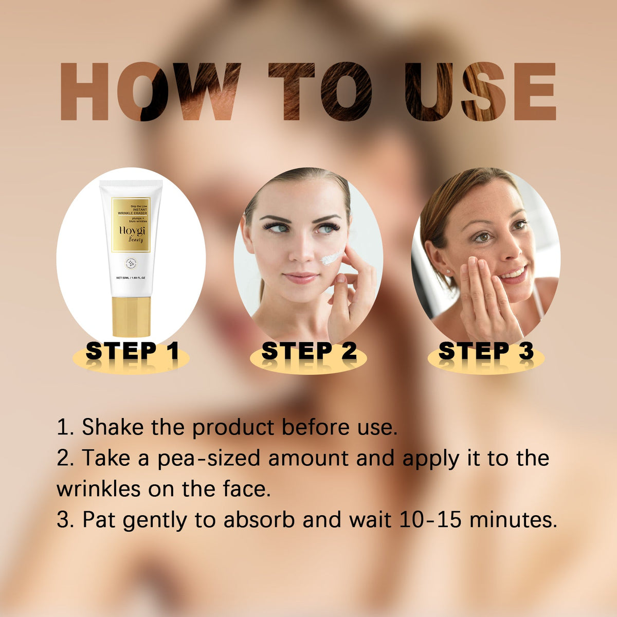 Instant Wrinkle Eraser, Hydrating Firming Elastic Moisturizi