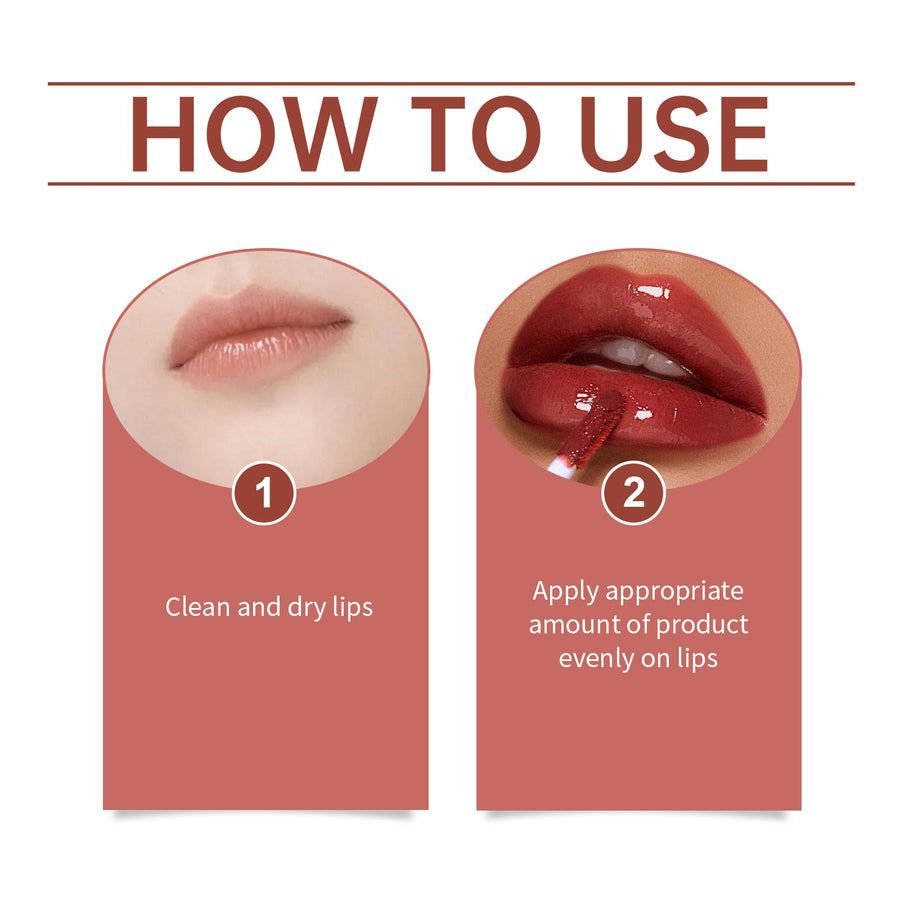 Lip Glaze Liquid Lipstick - Long-Wear, Non-Stick Color
