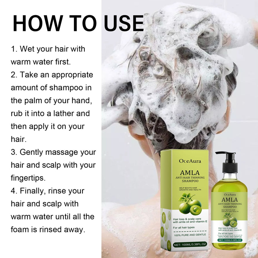 Amla Anti-Thinning Shampoo for Fuller-Looking Hair