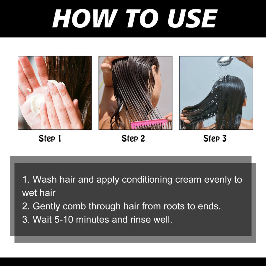 Keratin Hair Care Cream for Smoother, Softer Hair