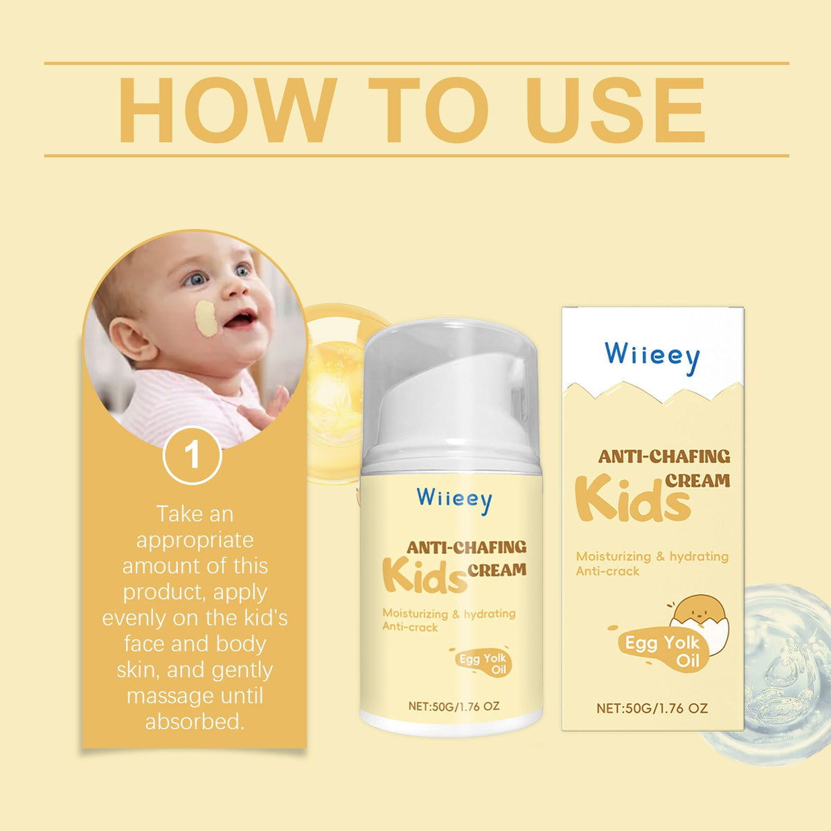 Children's Anti-Chafing Body Lotion with Egg Yolk Oil