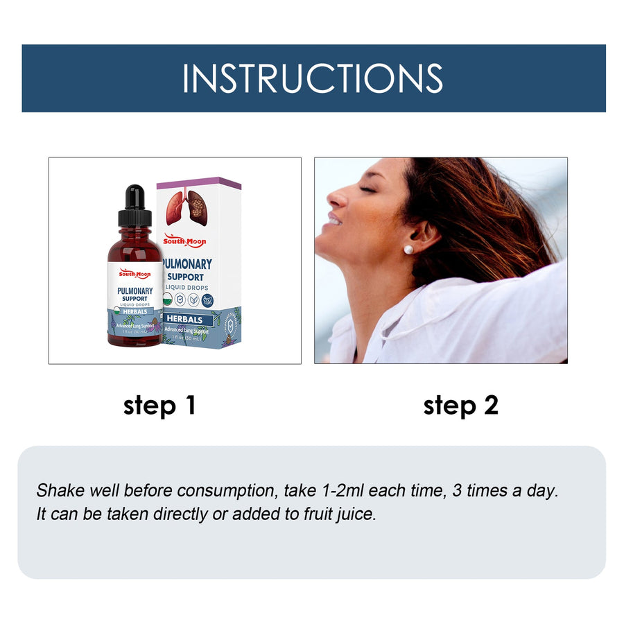 Herbal Lung Support Drops — Advanced Respiratory Relief | 30ml