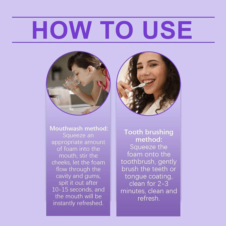 Teeth Whitening Mousse — Neutralise Yellow Stains