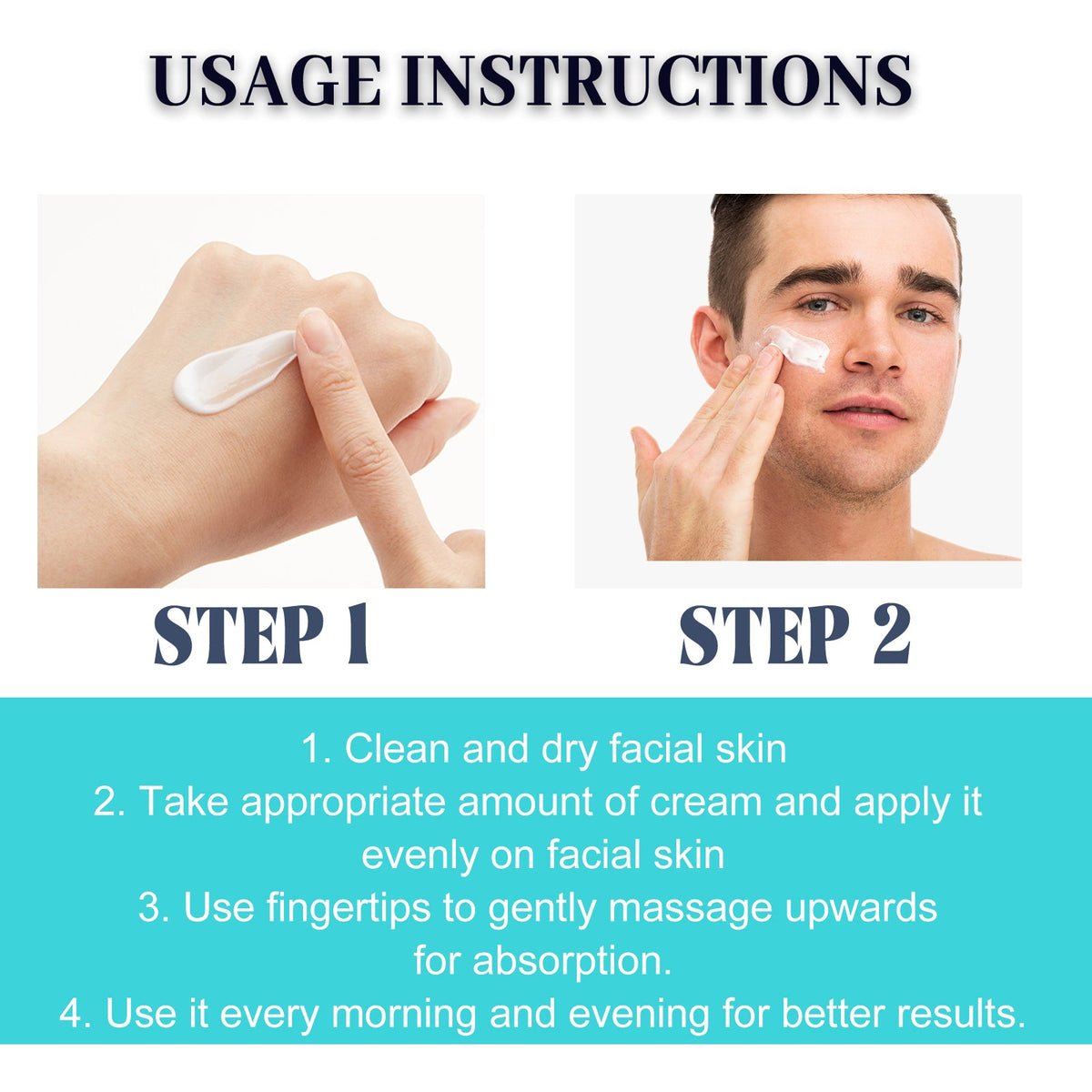 Men's Face Cream for Acne, Oil Control and Fine Lines