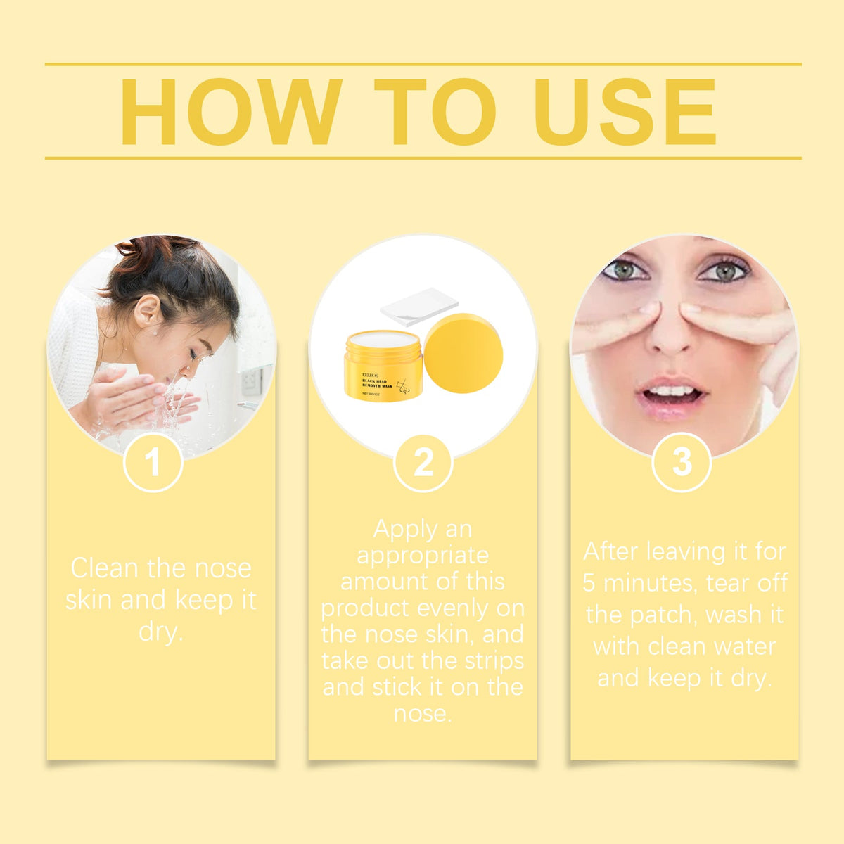 Blackhead Cleansing Nose Mask With 60 Pore Strips