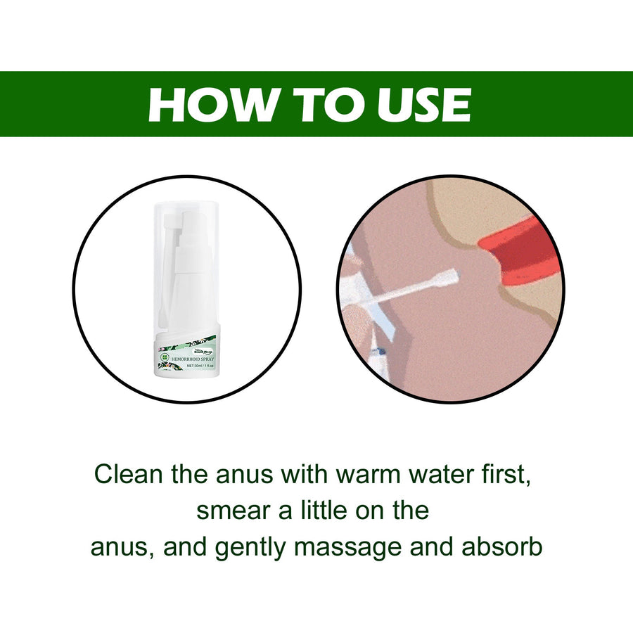 Hemorrhoid Spray — Botanical Pain & Swelling Relief