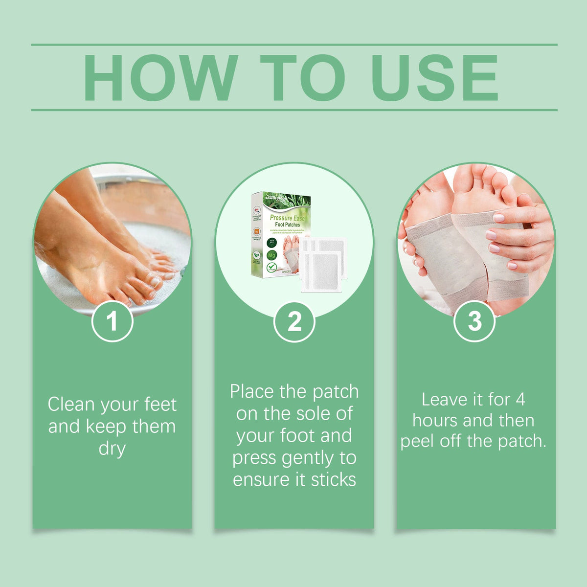 Herbal Foot Patches for Nightly Relief & Comfort