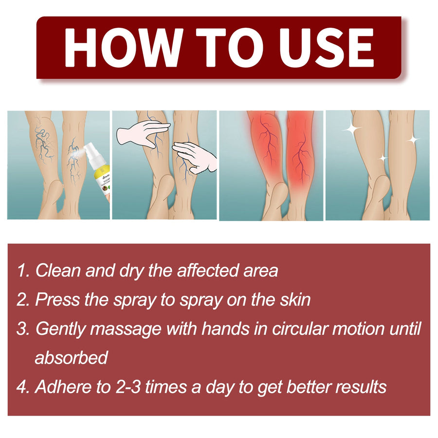 Varicose Vein Relief Spray — Smoother, Comfortable Legs