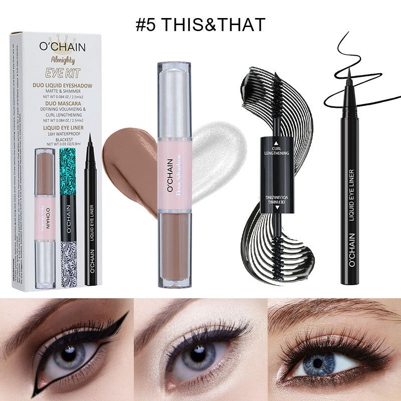 Eye Makeup Kit for Long, Thick, Curling Defined Lashes