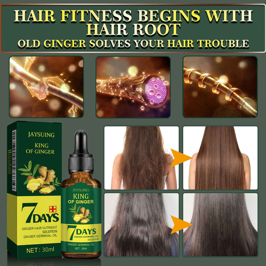 Ginger Hair Oil for Nourished, Softer-Looking Hair