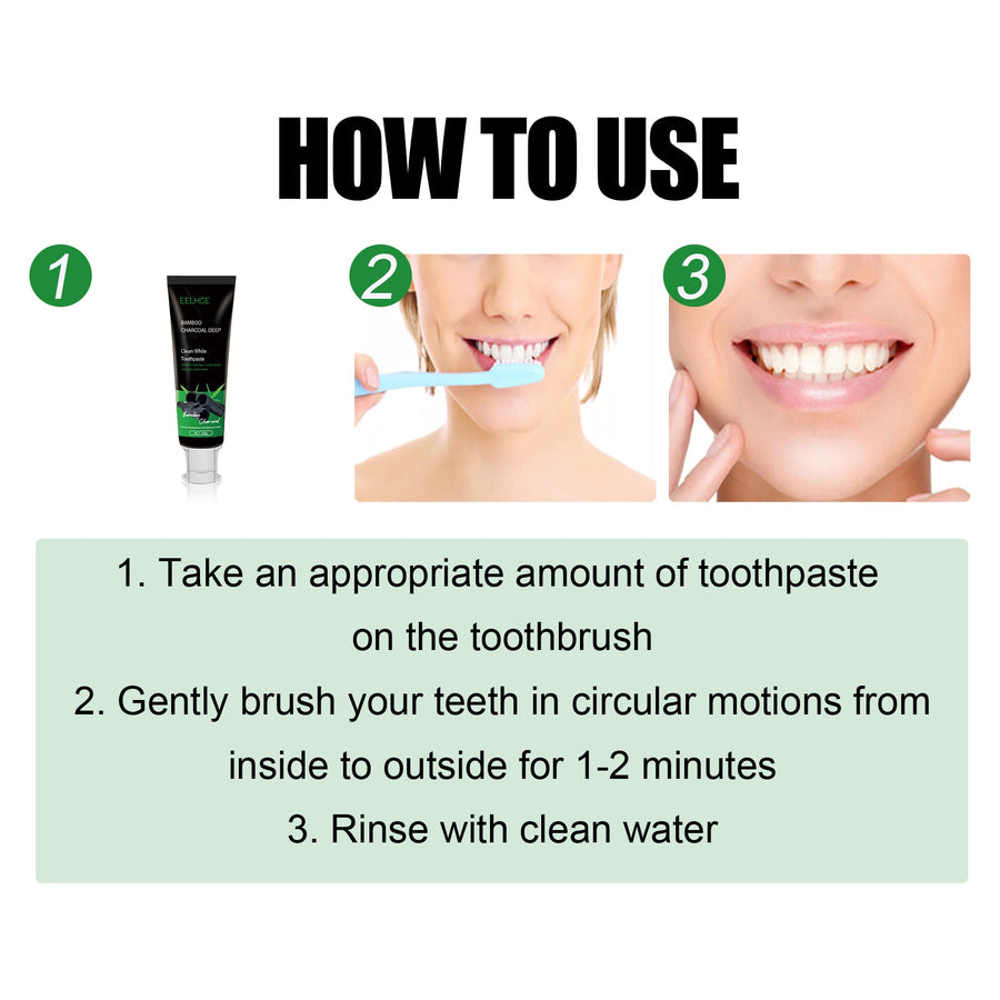 Bamboo Charcoal Whitening Toothpaste — Visibly Brighter