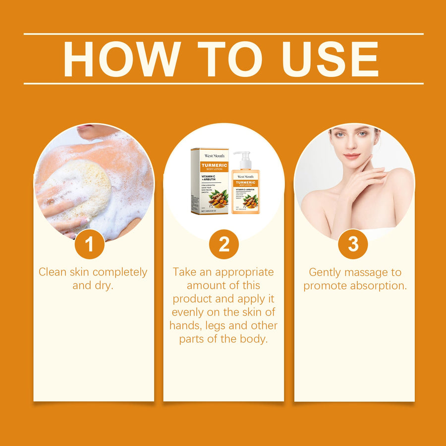 Turmeric Body Lotion for Brighter, Firmer Skin Daily