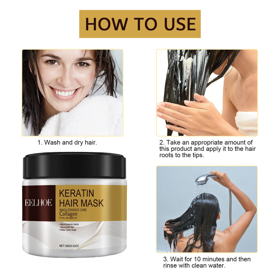 Hair Repair Mask for Deep Moisture & Smoother Hair