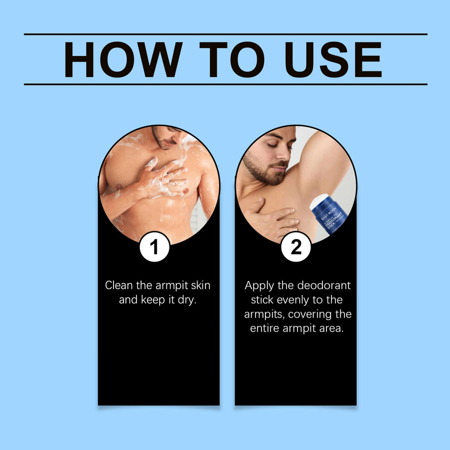 Mineral Deodorant Bar for Men, Aluminum-Free 24H Control