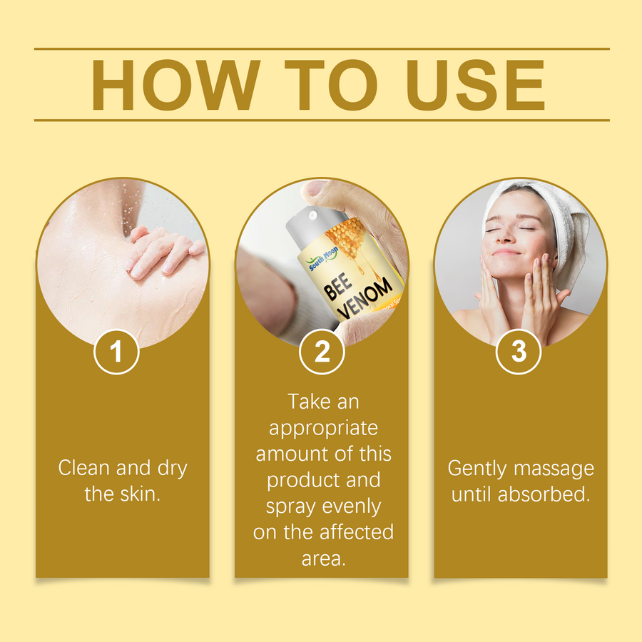 Bee Venom Wart & Mole Removal Spray, Gentle Cleansing Skin M