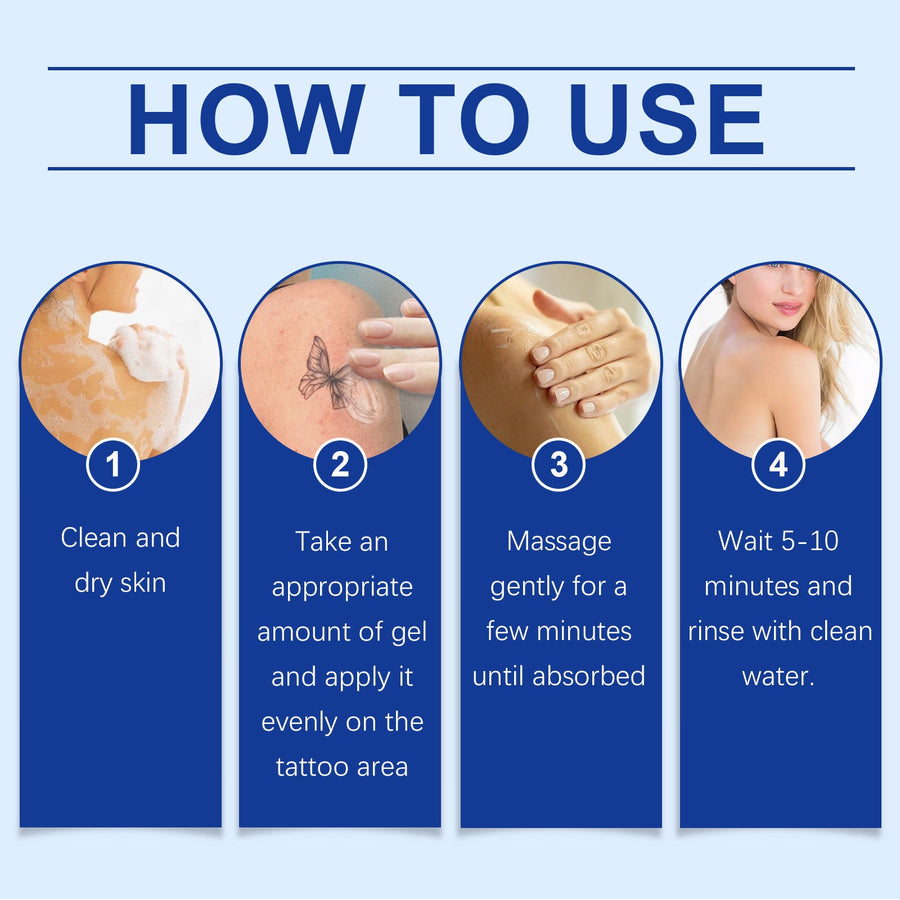 Tattoo Aftercare Gel for Gentle Cleansing and Moisture