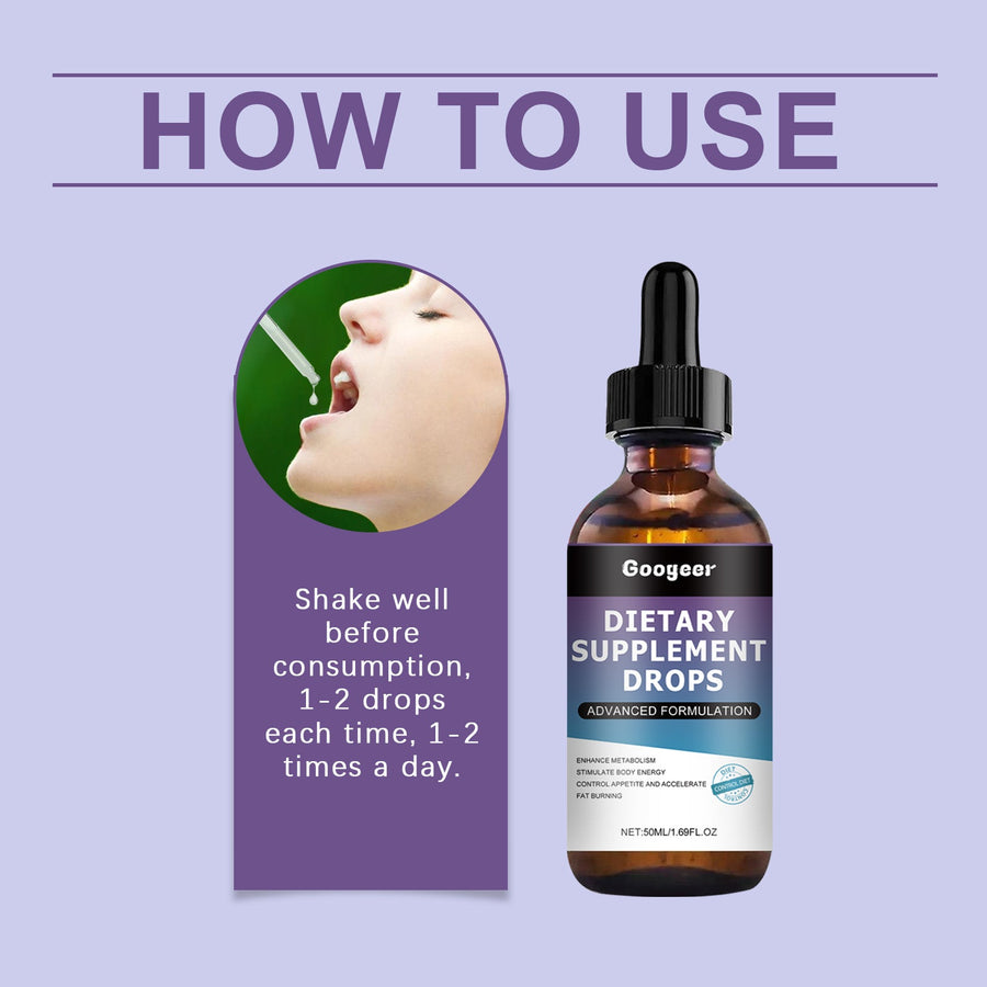 Dietary Supplement Drops — Boost Metabolism & Accelerate