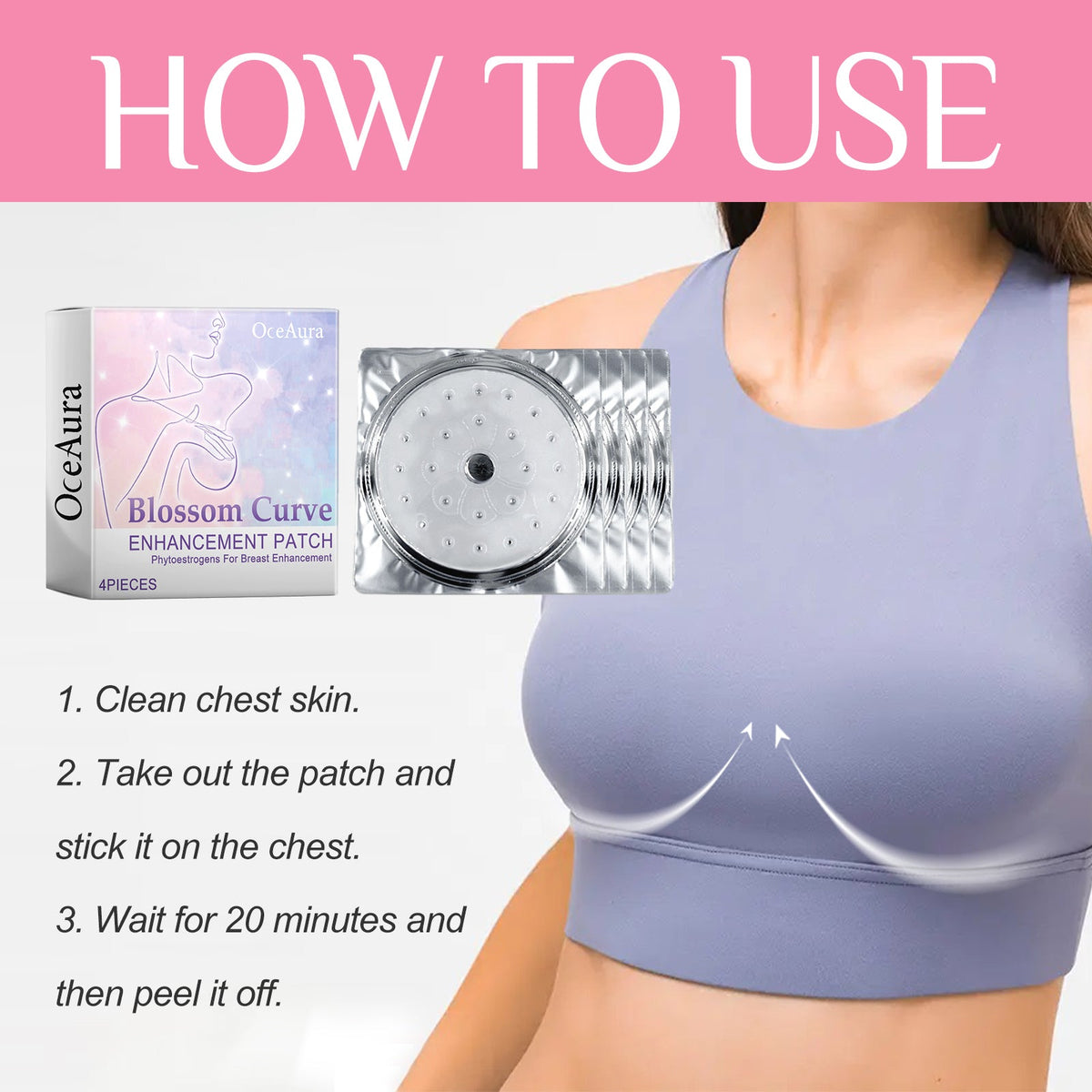 Blossom Curve Patch: Instant Breast Lift & Firming Gel