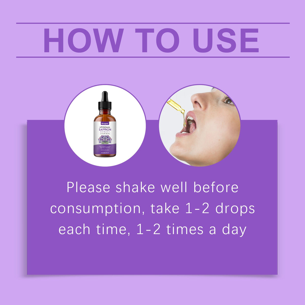 Saffron Supplement Drops, Dietary Supplement Body Therapy Bo