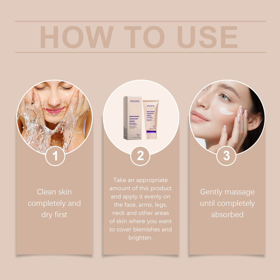 Brightening Concealer Cream for Natural, Even Coverage