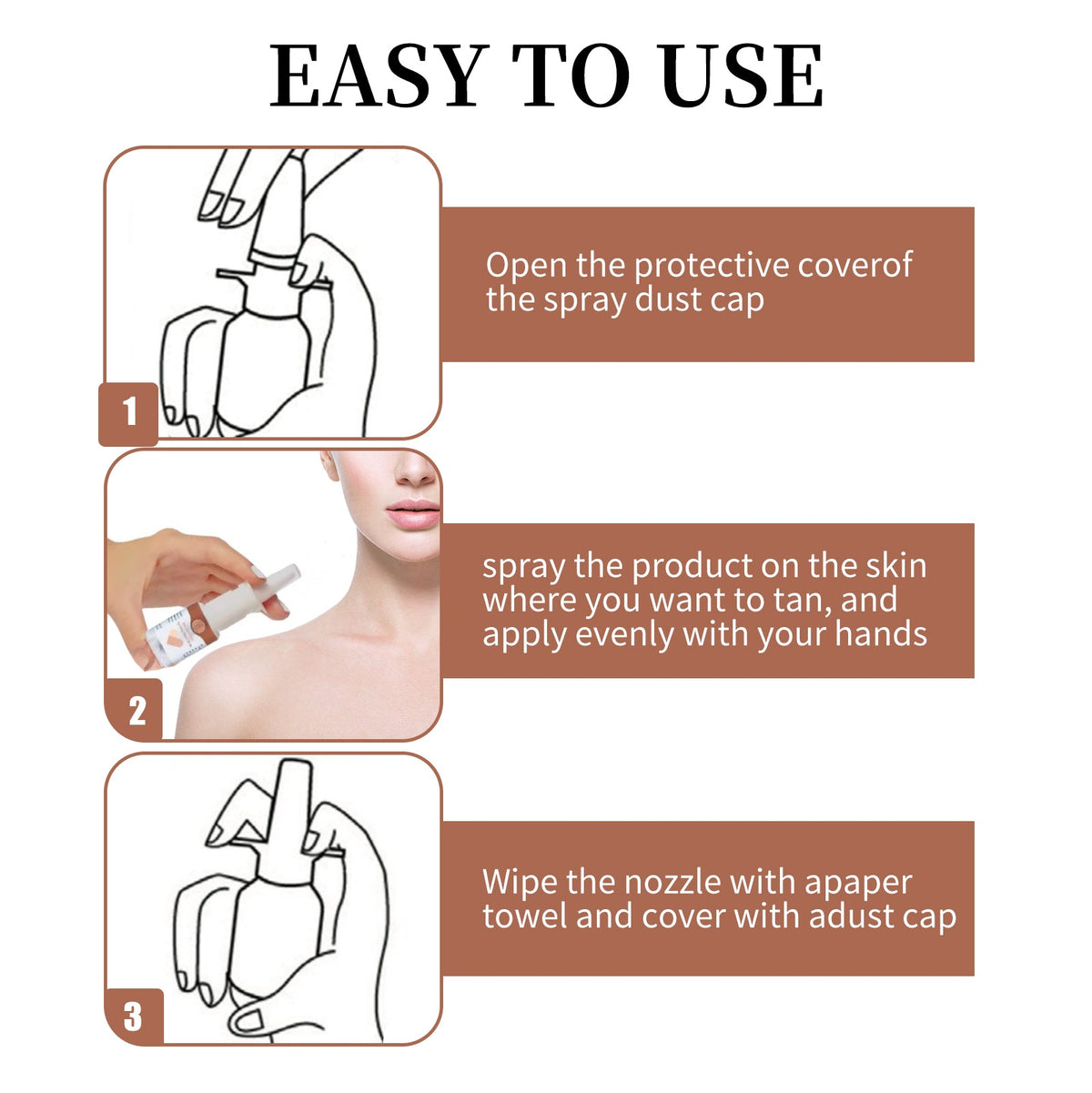 Tanning Nasal Spray for a Streak-Free Bronze Glow