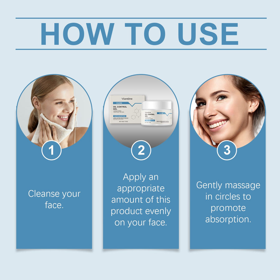 Oil Control Moisturizing Gel for Oily, Sensitive Skin
