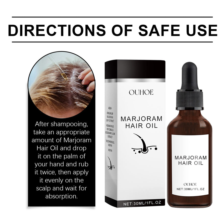 Marjoram Hair Oil for Dry, Fragile, Breakage-Prone Hair