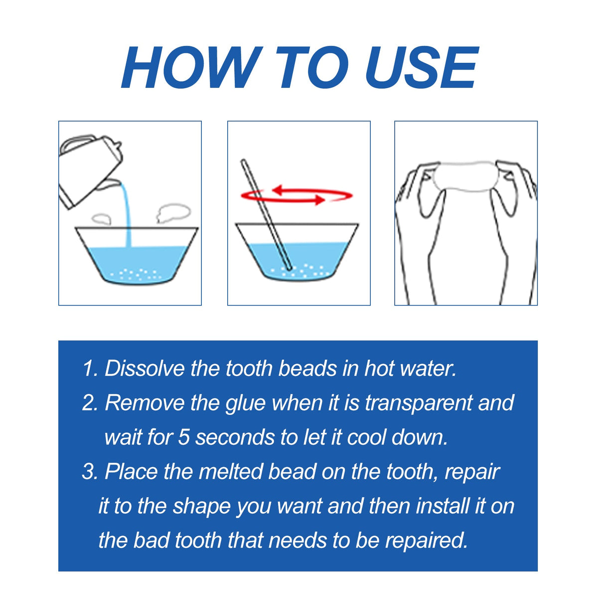 Temporary Tooth Filling Kit — Realistic DIY Smile Repair