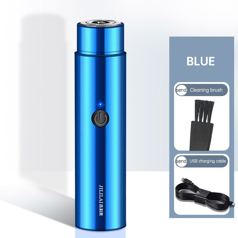 Compact Electric Shaver — 360° Turbine Blade for a Flawless
