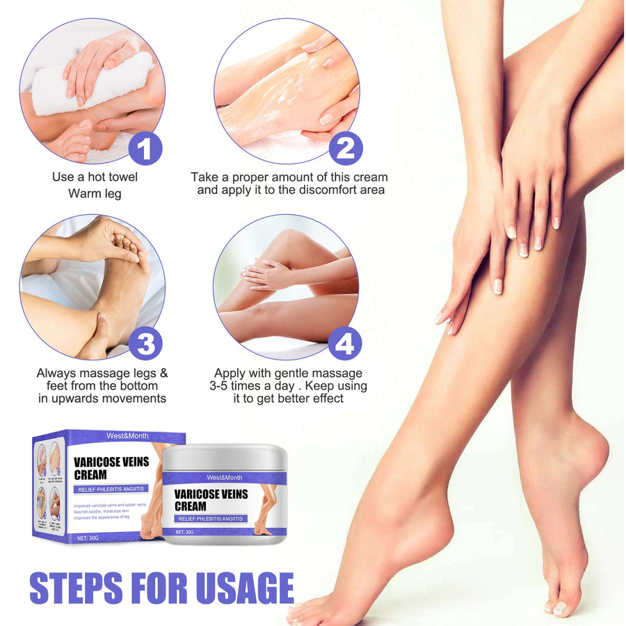 Varicose Veins Cream — Reduces Vein Visibility & Leg Discomfort