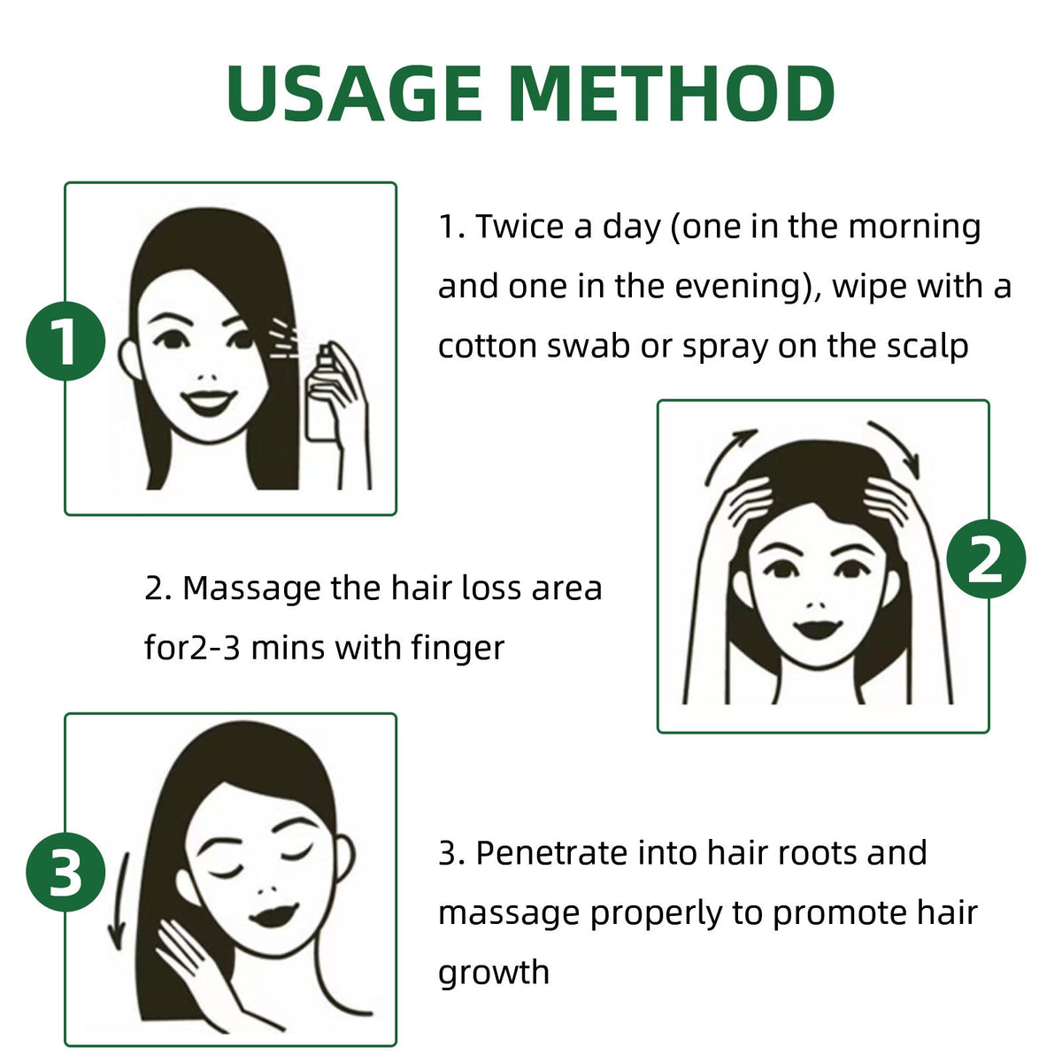 Ginseng Hair Tonic Spray for Moisturized-Looking Hair