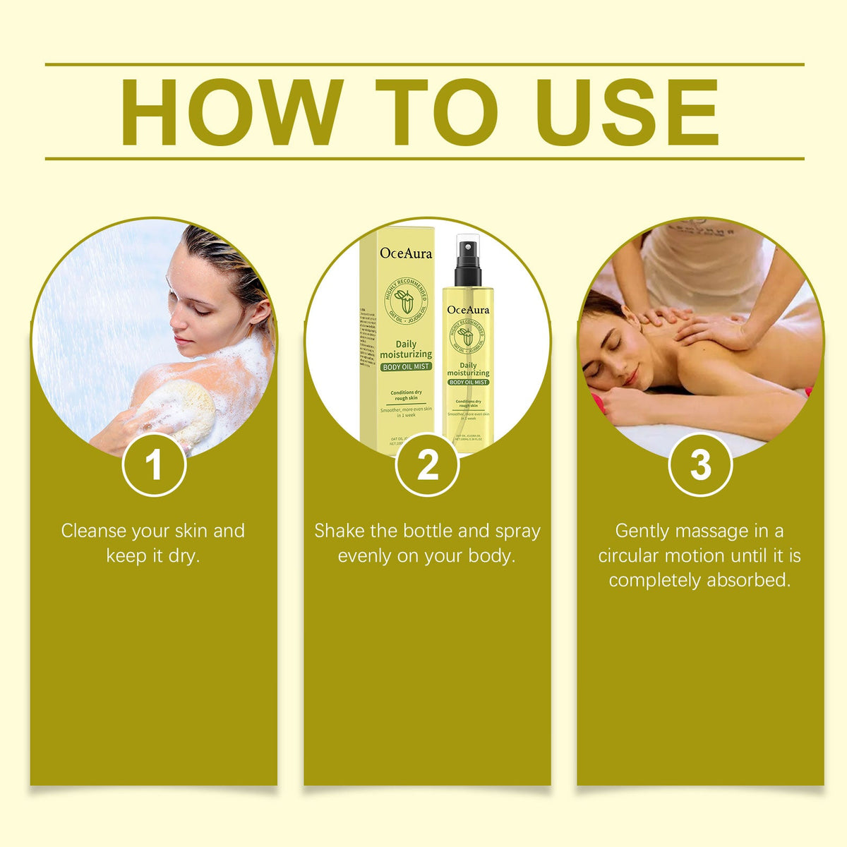 Vitamin E Body Oil Spray for Daily Dry Skin Relief