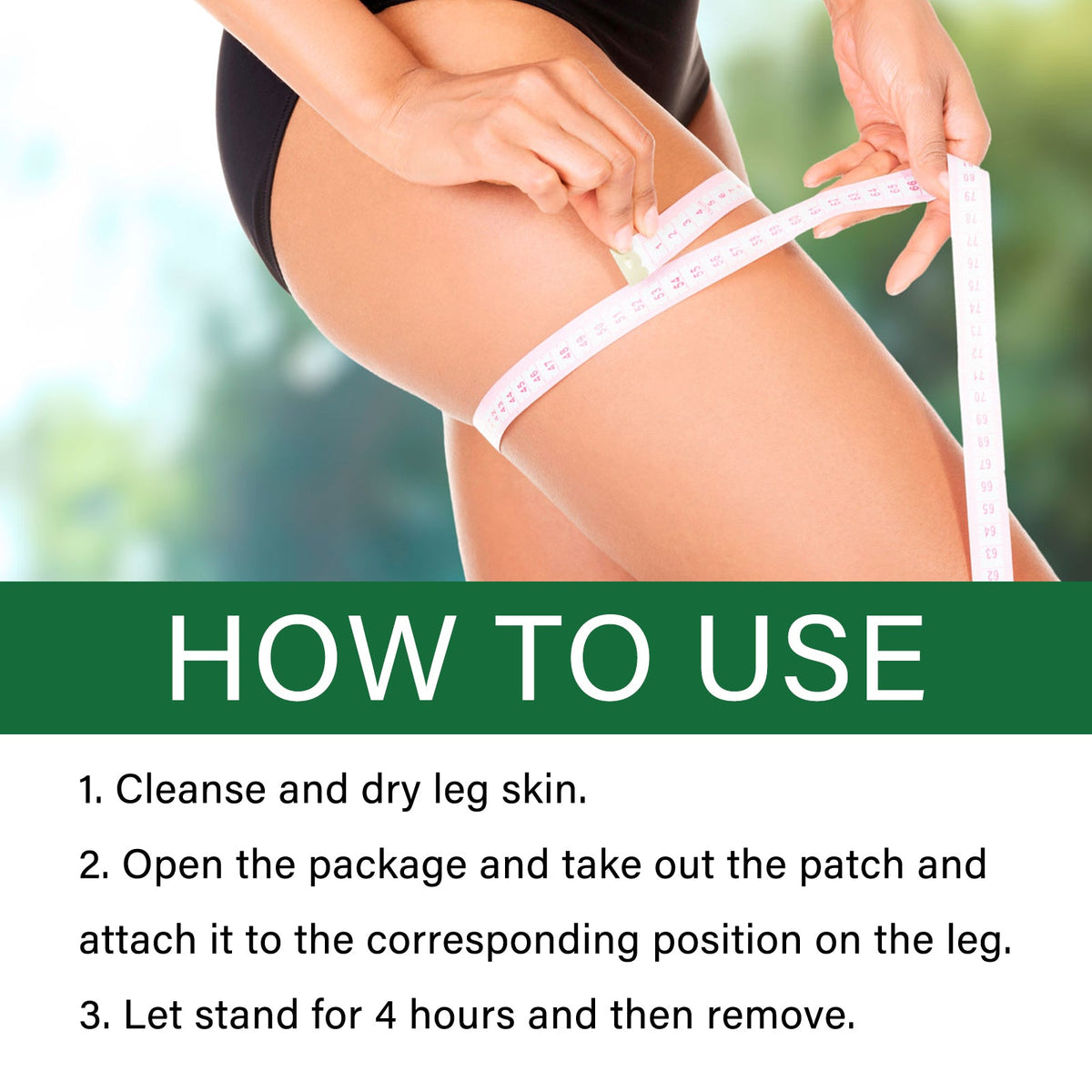 Herbal Cellulite Patches for Legs - 4 Week Reshape