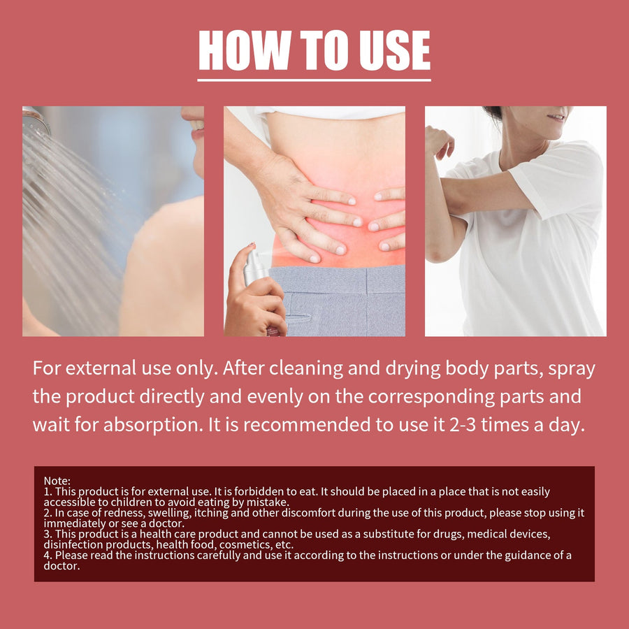 Lumbar Spine Cold Gel Spray — Instant Cooling Relief