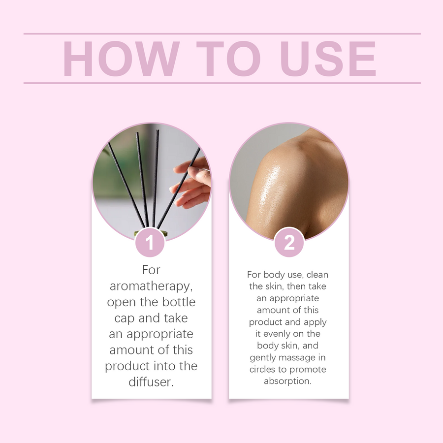 Massage Essential Oil for Stress Relief & Soft Skin