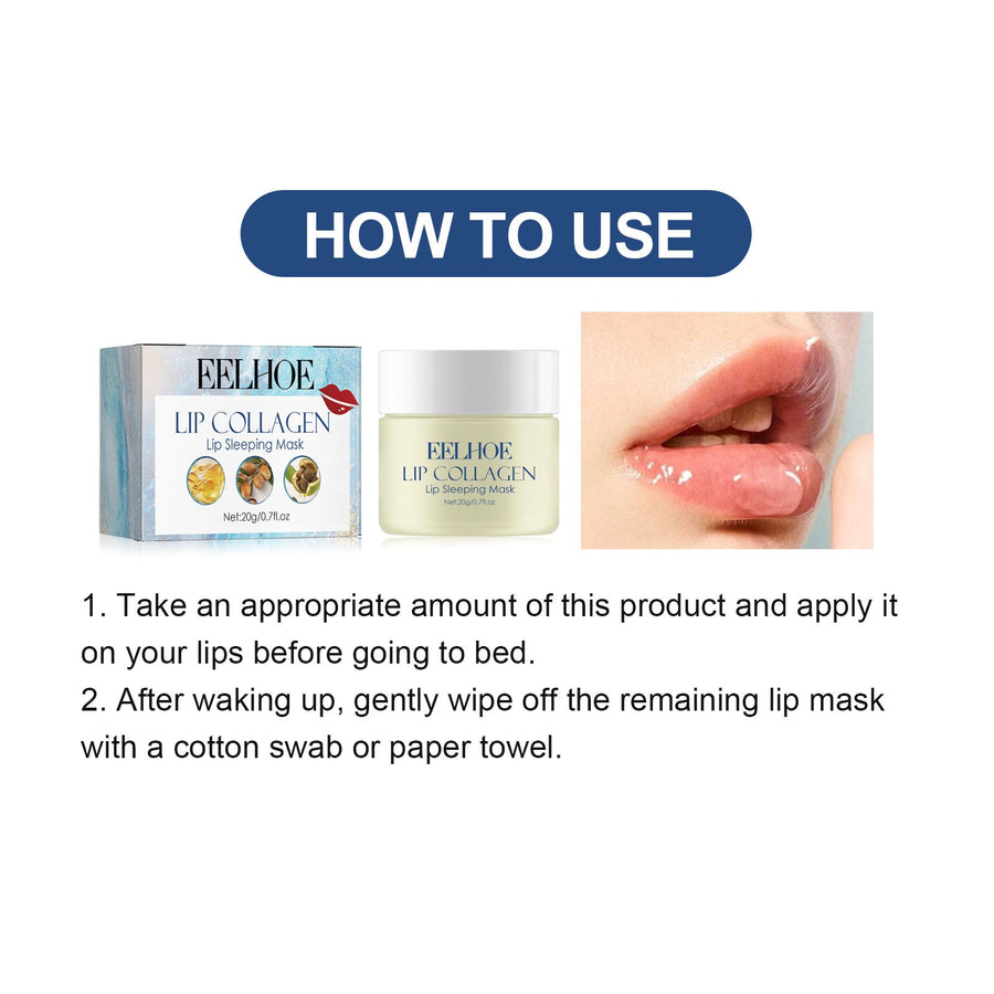 Collagen Lip Sleeping Mask for Dry Cracked Lips