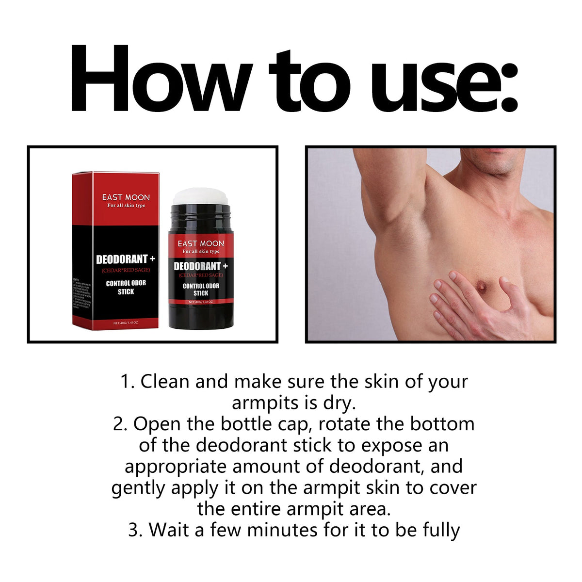 Control Odor Stick - Fresh, Long-Lasting Underarm Protection