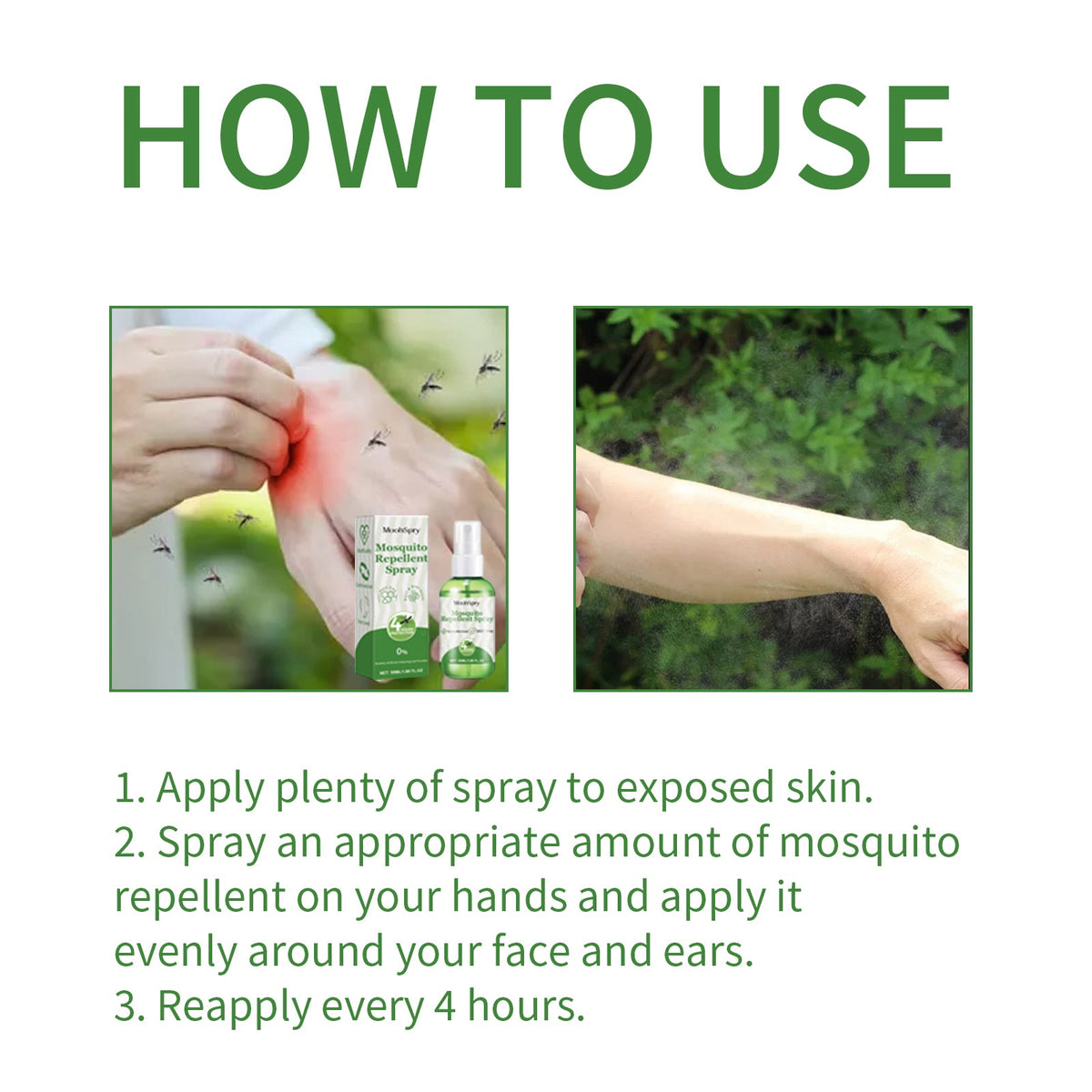 Natural Mosquito Repellent Spray - DEET-Free Family Formula