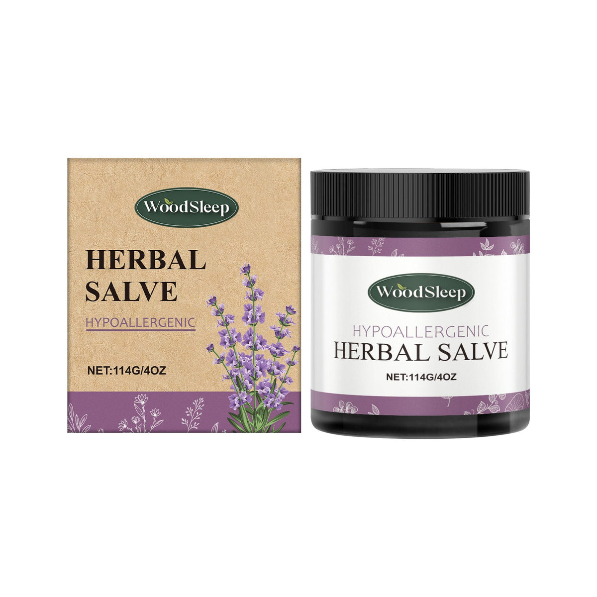 WoodSleep Herbal Balm for Dry Skin, Scrapes and Bites
