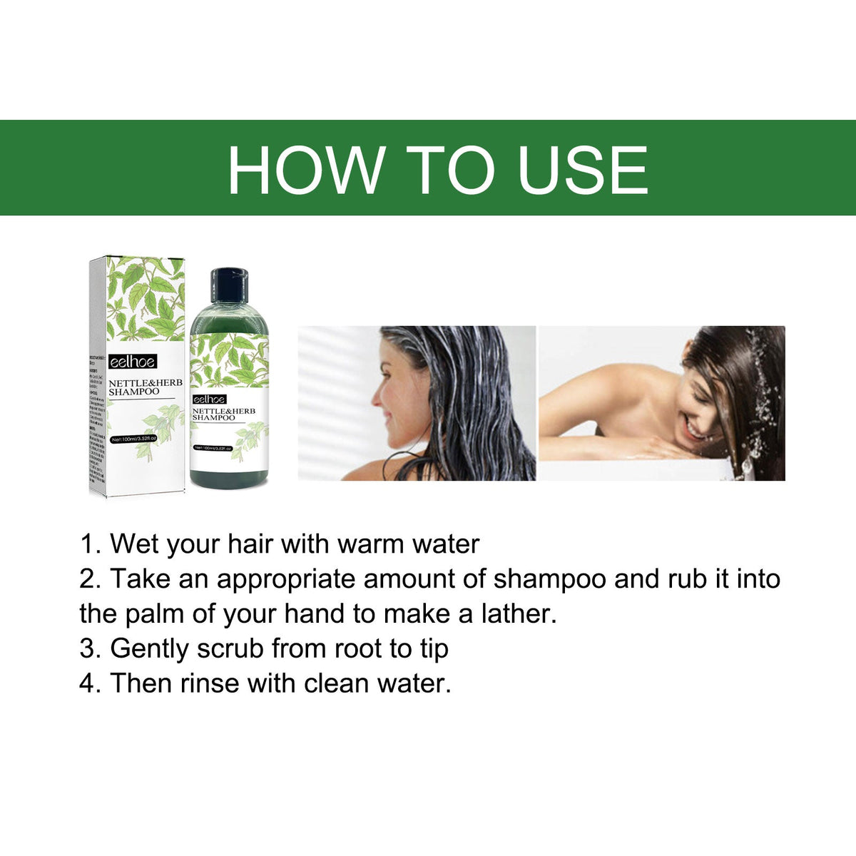 Herbal Shampoo for Deep Scalp Cleansing & Soft Hair