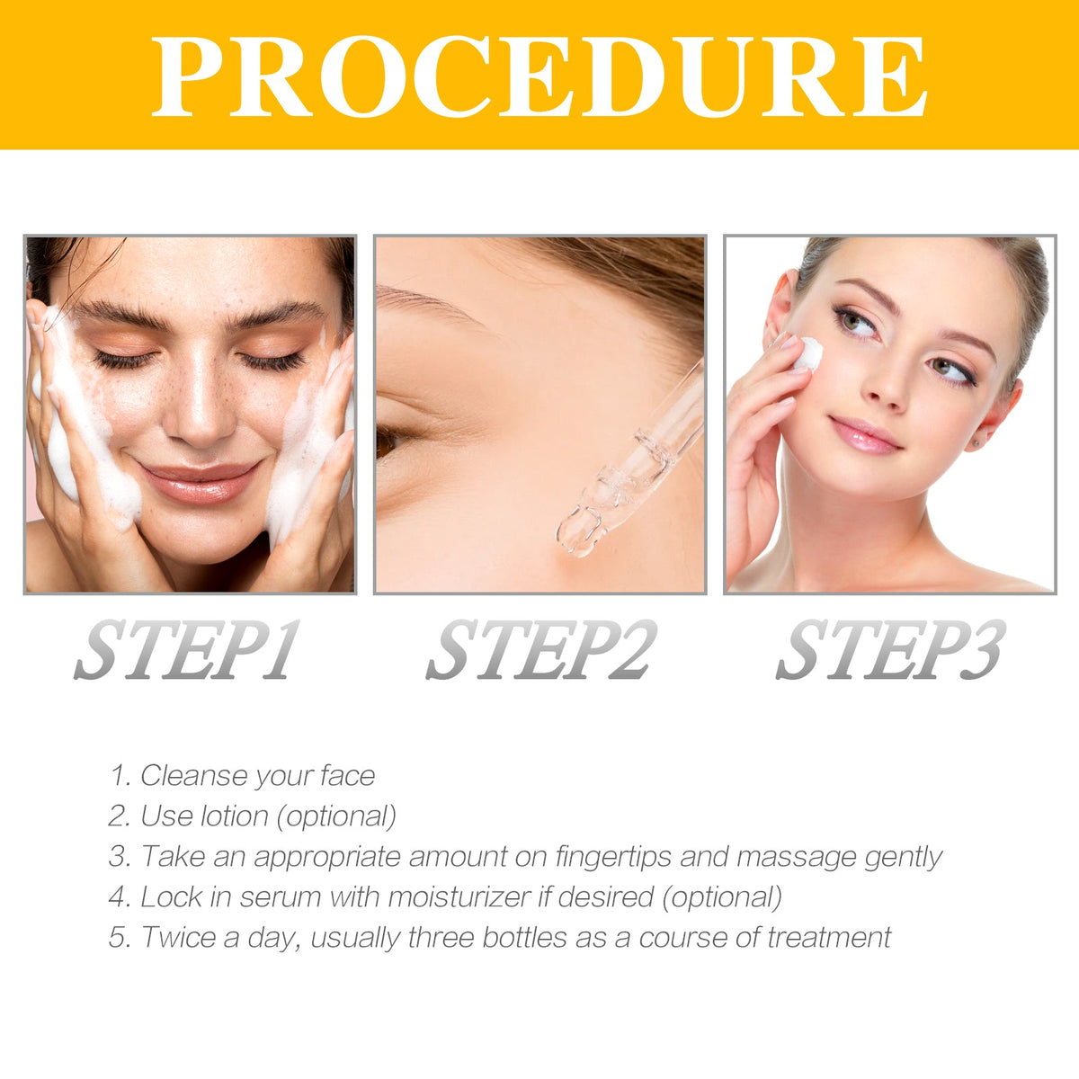 Vitamin C Face Serum for Dark Spots and Fine Lines
