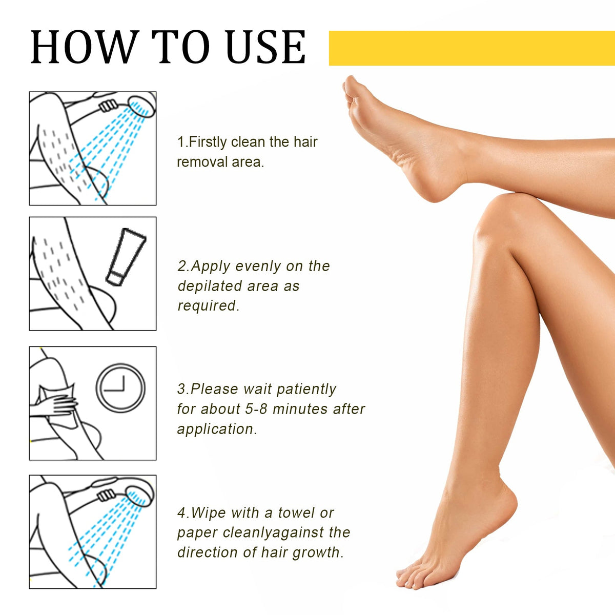 Honey Milk Hair Removal Cream - Gentle Body Smoothing
