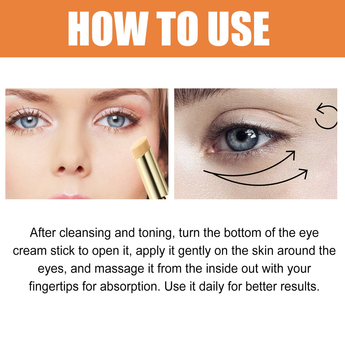 Vitamin C Eye Balm Stick for Dark Circles & Puffiness