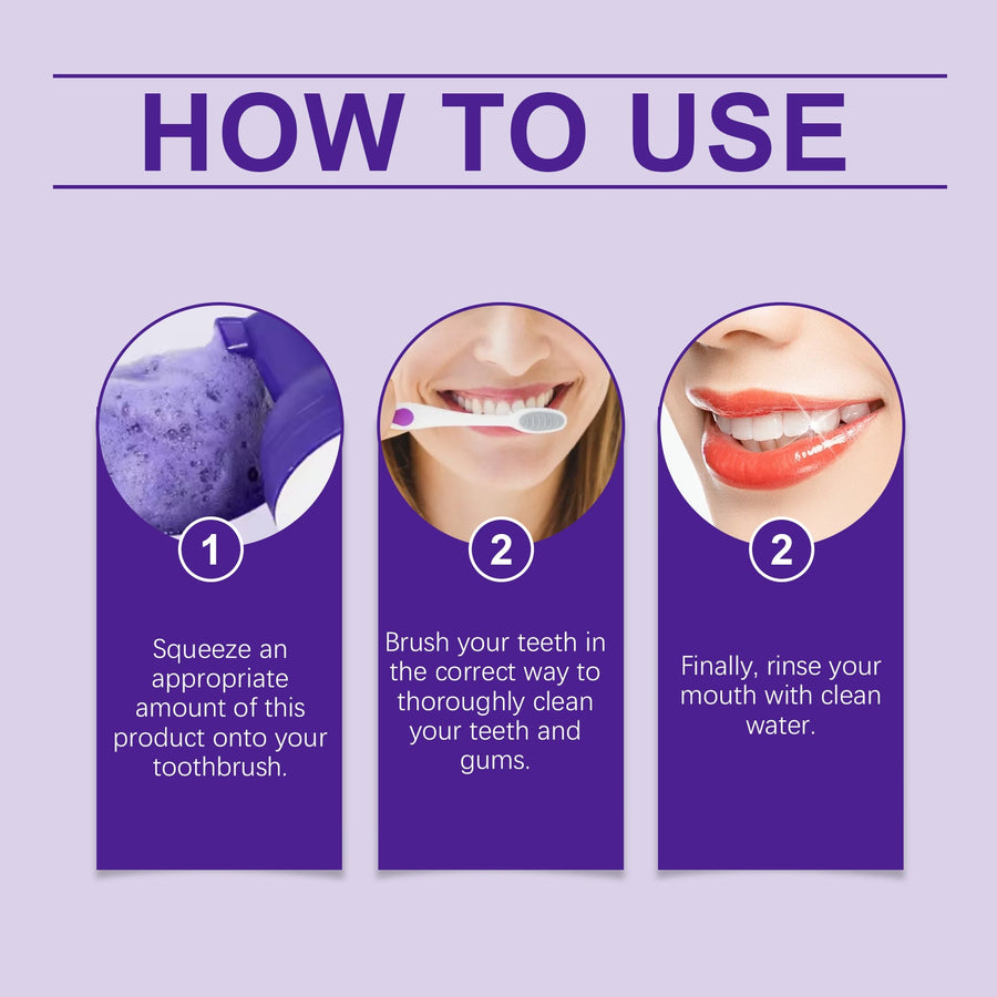 Purple Teeth Whitening Mousse – Colour Correct to Reveal