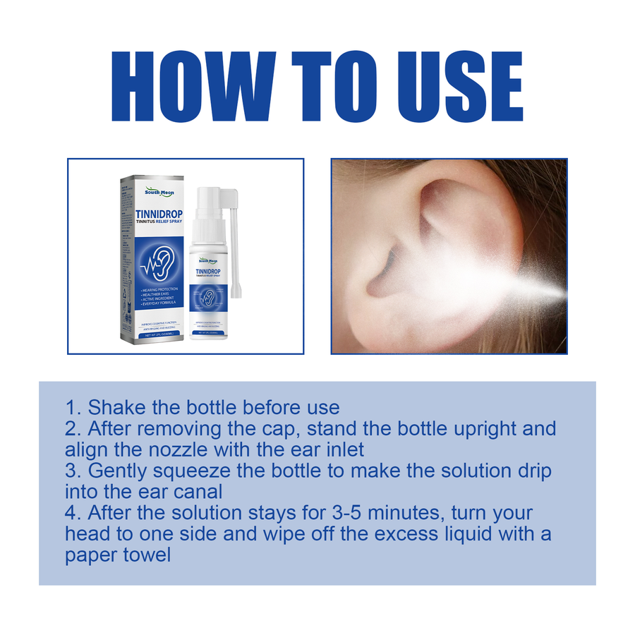 Tinnitus Relief Ear Spray — Reduces Ringing & Buzzing