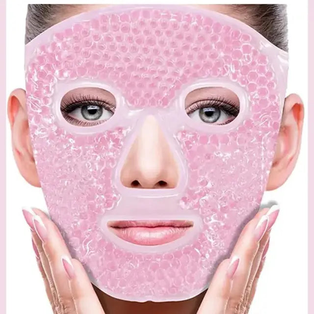Reusable Full-Face Ice Mask for Cooling & Depuffing