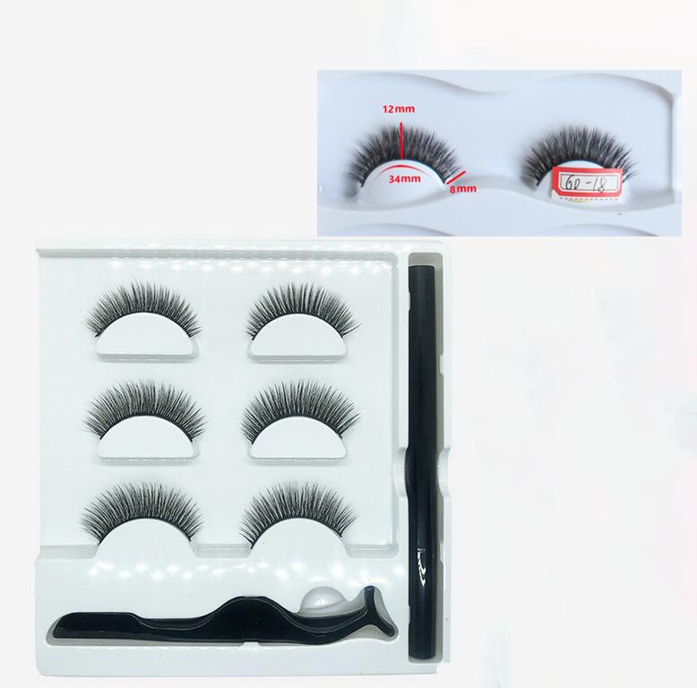 Glue-Free False Eyelashes With Magic Eyeliner Set