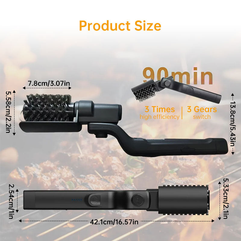 Electric Cleaning Brush 3-in-1 Power Scrubber for Grill & Tile
