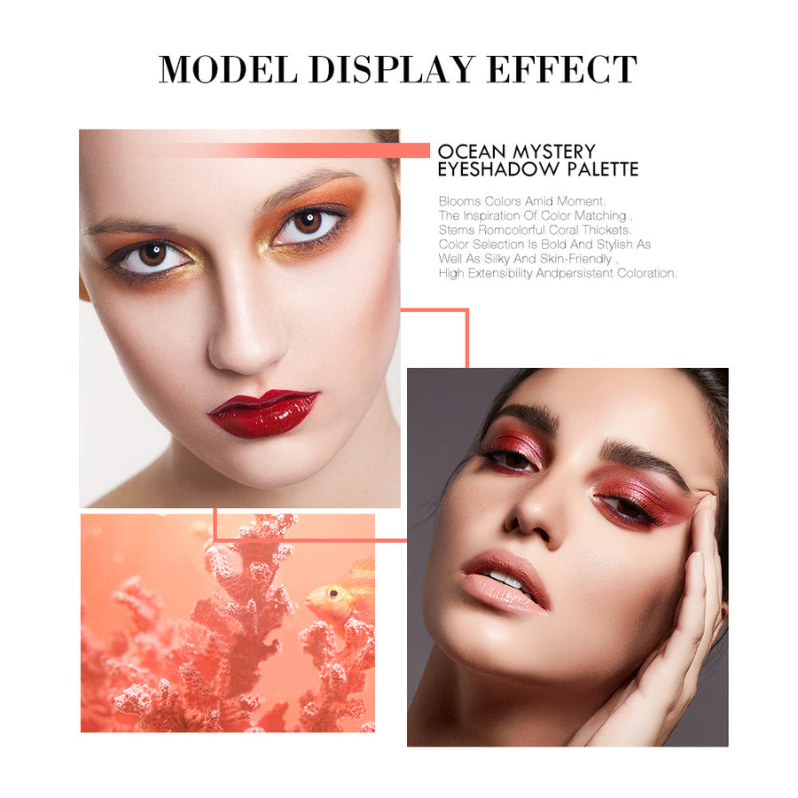 18-Color Eyeshadow Palette for Matte & Glitter Looks